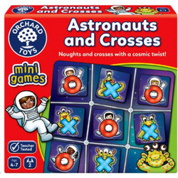 Orchard Toys Τρίλιζα Mini Game Astronauts & Crosses Επιτραπέζιο Παιχνίδι για Παιδιά 4+ Ετών για 2 Παίκτες