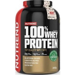 Nutrend 100% Whey White Chocolate Coconut Πρωτεΐνη Ορού Γάλακτος Γράμμωσης Χωρίς Γλουτένη 2.25kg