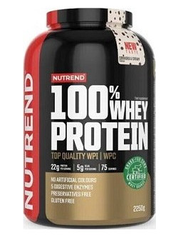 Nutrend 100% Whey White Chocolate Coconut Πρωτεΐνη Ορού Γάλακτος Γράμμωσης Χωρίς Γλουτένη 2.25kg