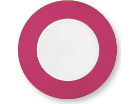 Pip Studio Πιάτο Ρηχό Πορσελάνης Chique Ροζ 28cm 51001354