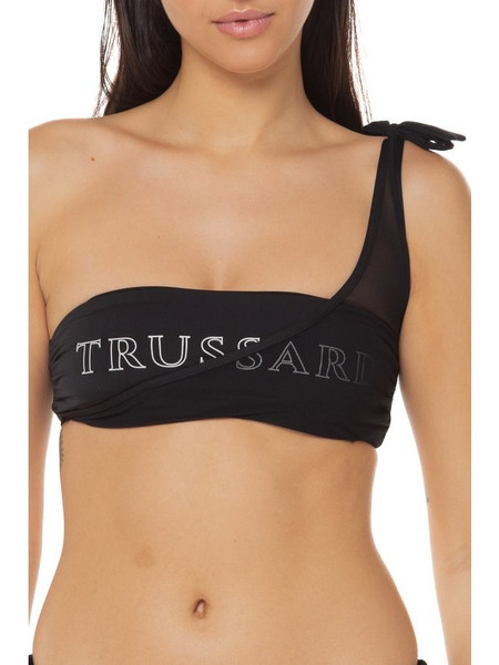 Trussardi Bikini Top με Έναν Ώμο Μαύρο TRU1WTP08