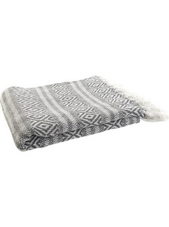 Κουβέρτα DKD Home Decor 130 x 170 x 1 cm Γκρι
