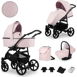 Kunert Mata Καρότσι Μωρού 3 σε 1 Pink Black Frame