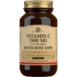 Solgar Vitamin C 1500mg with Rose Hips 180 Ταμπλέτες