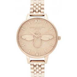 Olivia Burton 3D Bee Γυναικείο Ρολόι με Χρυσό Μεταλλικό Μπρασελέ OB16GD46
