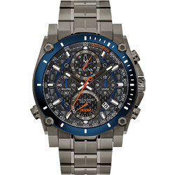 Bulova Champlain Ανδρικό Ρολόι Χρονογράφος με Γκρι Μεταλλικό Μπρασελέ 98B343