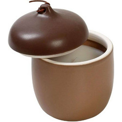 Αρωματικό Κερί Σε Βάζο Homemade FRS111 10,2x10,2x12cm Brown Espiel Κεραμικό