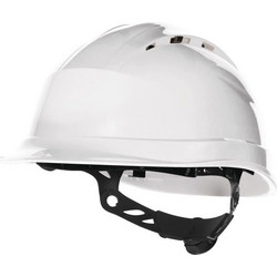 Κράνος Εργοταξίου Αεριζόμενο με Σύσφιξη Rotor Delta Plus QUARTZ UP IV Άσπρο