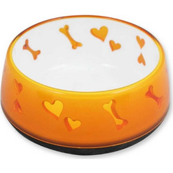All For Paws Μπολ Σκύλου Love Large Πορτοκαλί 18x18x8cm 970ml Ιδανικό για καθημερινή χρήση, προσφέρει άνεση, σταθερότητα και στιλ