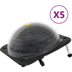 vidaXL Θερμαντικά Πισίνας Ηλιακά 5 τεμ. 75 x 75 x 36εκ. HDPE/Αλουμίνιο 3079665