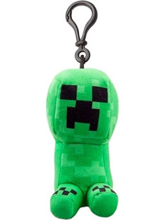 Μπρελόκ Creeper Minecraft Σώμα Πράσινο Χρώμα Λούτρινο 14cm