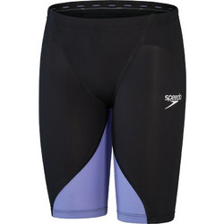 Speedo Fastskin Junior LZR Ignite Παιδικό Αγωνιστικό Μαγιό Κολύμβησης Jammer για Αγόρι Μαύρο Μωβ 813440-H575
