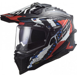 LS2 MX701 Carbon Explorer Extend Matt Red Κράνος Μηχανής On / Off 1380gr
