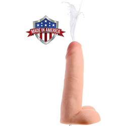 Loadz Dual Density Natural Ρεαλιστικό Dildo με Βεντούζα Όρχεις & Δυνατότητα Εκσπερμάτωσης 21cm Flesh