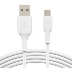 Καλώδιο USB σε micro USB Belkin CAB005BT1MWH 1 m Λευκό
