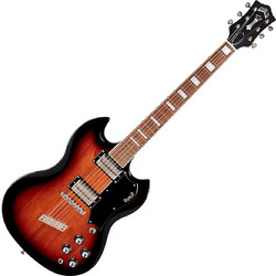 Guild Polara Deluxe Ηλεκτρική Κιθάρα Double Cut με Μαγνήτες HH & Ταστιέρα Rosewood Vintage Burst