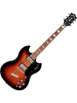 Guild Polara Deluxe Ηλεκτρική Κιθάρα Double Cut με Μαγνήτες HH & Ταστιέρα Rosewood Vintage Burst