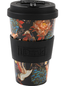 iDrink Ποτήρι Καφέ Bamboo με Καπάκι Nature 435ml ID5005