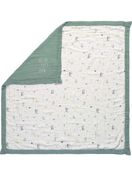 Laessig Garden Explorer Κουβέρτα Αγκαλιάς Bamboo Petrol 100x100cm