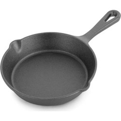 Τηγάνι Μαντεμένιο Μαύρο 16cm