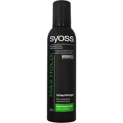 Syoss Max Hold Αφρός Μαλλιών για Μπούκλες & Λάμψη Δυνατό Κράτημα 250ml