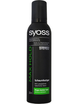 Syoss Max Hold Αφρός Μαλλιών για Μπούκλες & Λάμψη Δυνατό Κράτημα 250ml