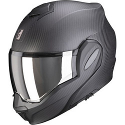 Scorpion Exo-Tech Evo Carbon Solid Matt Black Κράνος Μηχανής Crossover / Modular 1500gr
