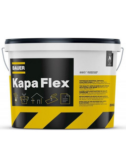 Kapaflex 1,2mm Λευκό Ακρυλικός Ελαστικός Σοβάς 25KG Bauer