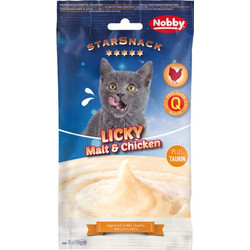 Nobby Starsnack Licky Cat Malt Chicken 5x15gr