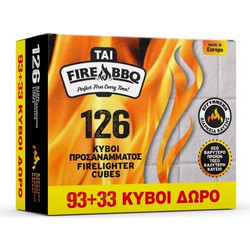 Προσάναμμα κηροζίνης Tai FIRE BBQ (126 τεμ)