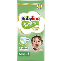 Babylino Sensitive Cotton Soft Πάνες No6 13-18kg 38τμχ