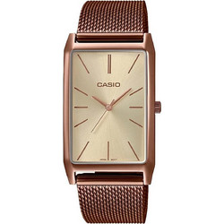 Casio Γυναικείο Ρολόι με Ροζ Χρυσό Μεταλλικό Μπρασελέ LTP-E156MR-9AEF