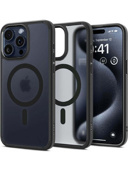 Spigen Ultra Hybrid Mag MagSafe Back Cover Frost Black (iPhone 15 Pro Max)
