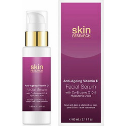 Skin Research Anti-Ageing Vitamin D Co-Enzyme Q10 & Hyaluronic Acid Ενυδατικό Serum Προσώπου με Υαλουρονικό 60ml
