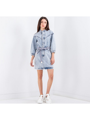Scotch & Soda Mini Καθημερινό Φόρεμα Τζιν Γαλάζιο 169755-SC5327