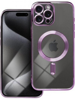 Θήκη κινητού Forcell Electro Mag Cover Compatible with MagSafe for iPhone 15 Pro Max Deep Purple