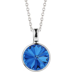 Jt Χειροποίητο ασημένιο κολιέ αυθεντικό Swarovski 8mm