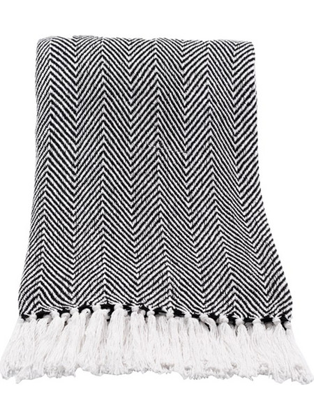 Liberta Mintoni Ριχτάρι Διακοσμητικό 130x170cm Black White 1τμχ