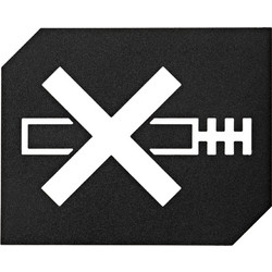 Roline 466 Ένδειξη από Χάλυβα Μαύρο Ματ 125x100mm