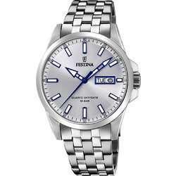 Festina Ανδρικό Ρολόι με Ασημί Μεταλλικό Μπρασελέ F20357/1