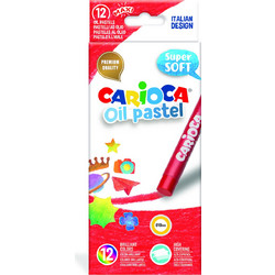 312417 Λαδοπαστέλ Carioca Super Soft 12 Τμχ