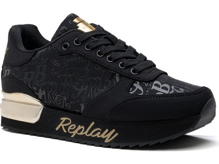 Replay Penny Γυναικεία Sneakers Μαύρα GWS63.003.C0106T-0003