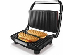 Taurus Grill & Co Τοστιέρα Γκριλιέρα για 2 Τοστ 1500W Μαύρη