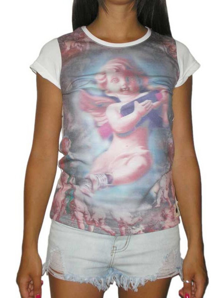 Bigbong γυναικείο t-shirt με στάμπα αγγελούδι bb-899