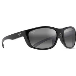 Maui Jim Landing 869-02 Ανδρικά Γυαλιά Ηλίου Ορθογώνια Κοκάλινα Μαύρα με Μαύρο Polarized Φακό