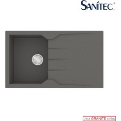Sanitec Ultra Granite 805 Επικαθήμενος Νεροχύτης Γρανίτη Αντιστρεφόμενος Ματ Pietra 86x50cm