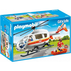 Playmobil City Life Ελικόπτερο Πρώτων Βοηθειών για 4-10 Ετών 6686