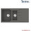 Sanitec Ultra Granite 802 Επικαθήμενος Νεροχύτης Γρανίτη Αντιστρεφόμενος Ματ Pietra 100x50cm