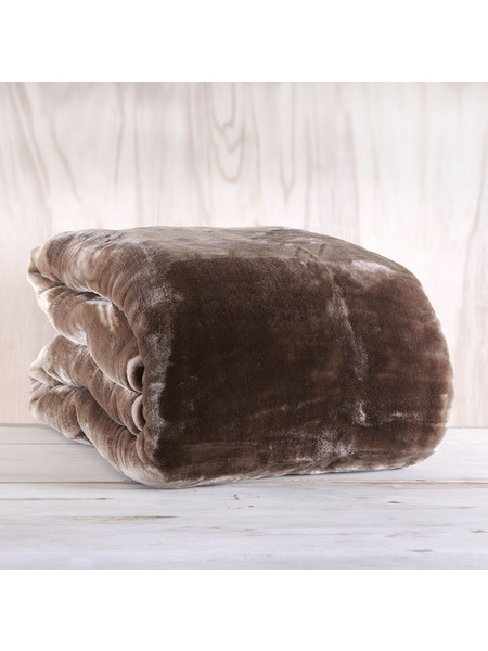 Κουβέρτα 220x240 Υπέρδιπλη 620gsm Velour Palatex Madonna- Mocca