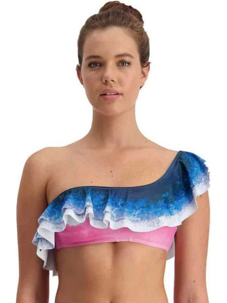 Piha Ocean Bikini Top 1561 Blue/Pink